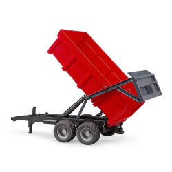 Bruder 02211 Tipping Trailer - Red Plastic Model Toy