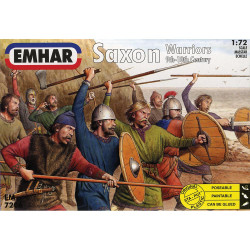Emhar 7206 Saxon Warriors 9th-10th Century Figures 1:72 Plastic Model Kit