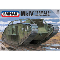 Emhar 5002 Mk IV Female WWI Heavy Battle Tank 1:72 Plastic Model Kit