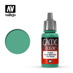 Vallejo Game Colour Foul Green Acrylic Paint 17ml Dropper Bottle 72025