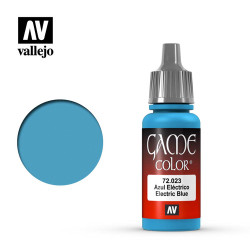 Vallejo Game Colour Electric Blue Acrylic Paint 17ml Dropper Bottle 72023