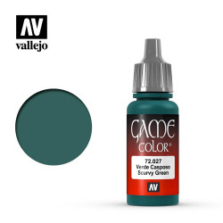 Vallejo Game Colour Scurvy Green Acrylic Paint 17ml Dropper Bottle 72027