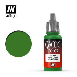 Vallejo Game Colour Goblin Green Acrylic Paint 17ml Dropper Bottle 72030