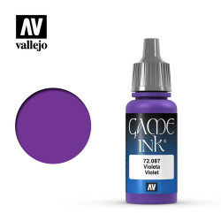 Vallejo Game Ink Inky Violet Acrylic Paint 17ml Dropper Bottle 72087