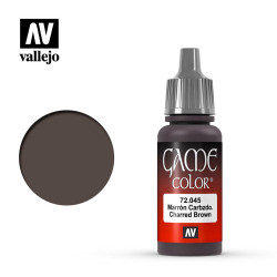 Vallejo Game Colour Charred Brown Acrylic Paint 17ml Dropper Bottle 72045