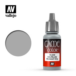 Vallejo Game Colour Stonewall Grey Acrylic Paint 17ml Dropper Bottle 72049