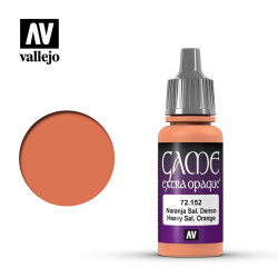Vallejo Game Extra Opaque Heavy Orange Acrylic Paint 17ml Dropper Bottle 72152