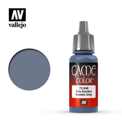 Vallejo Game Colour Sombre Grey Acrylic Paint 17ml Dropper Bottle 72048