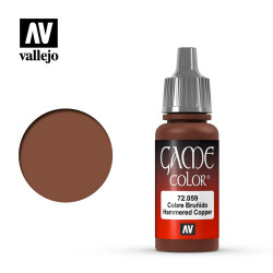Vallejo Game Colour Hammered Copper Acrylic Paint 17ml Dropper Bottle 72059