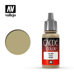 Vallejo Game Colour Khaki Acrylic Paint 17ml Dropper Bottle 72061