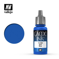 Vallejo Game Ink Inky Blue Acrylic Paint 17ml Dropper Bottle 72088