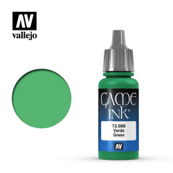 Vallejo Game Ink Inky Green Acrylic Paint 17ml Dropper Bottle 72089