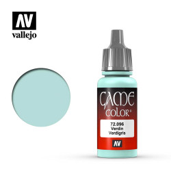 Vallejo Game Colour Verdigris Acrylic Paint 17ml Dropper Bottle 72096