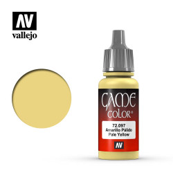 Vallejo Game Colour Pale Yellow Acrylic Paint 17ml Dropper Bottle 72097