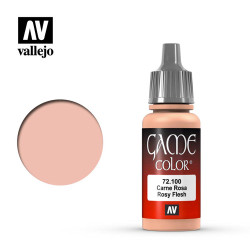 Vallejo Game Colour Rosy Flesh Acrylic Paint 17ml Dropper Bottle 72100