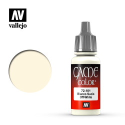 Vallejo Game Colour Off White Acrylic Paint 17ml Dropper Bottle 72101