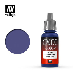Vallejo Game Colour Dark Blue Acrylic Paint 17ml Dropper Bottle 72017
