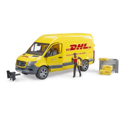 Bruder 02671 MB Sprinter Van DHL With Driver Plastic Toy