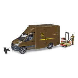 Bruder 02678 MB Sprinter Van UPS W/Driver & Accessories Plastic Toy