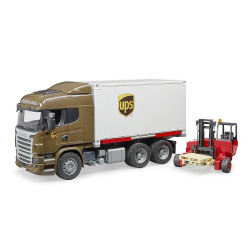 Bruder 03581 Scania R-Series UPS Logistics Truck Delivery Lorry Plastic Toy