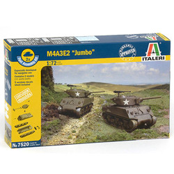 ITALERI M4a3e2 Jumbo x2 7520 1:72 Military Vehicle Model Kit