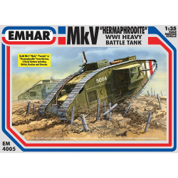 Emhar 4005 Mk V Hermaphrodite WWI Heavy Battle Tank 1:35 Plastic Model Kit