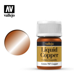 Vallejo 797 Liquid Copper Metallic 35ml Paint Bottle