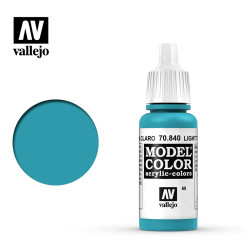 Vallejo 840 Model Colour Light Turquoise 17ml Paint Dropper Bottle