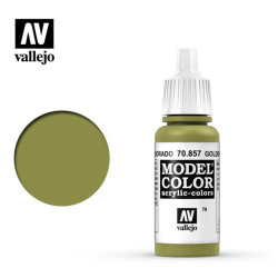 Vallejo 857 Model Colour Golden Olive 17ml Paint Dropper Bottle