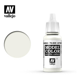 Vallejo 820 Model Colour Off-White 17ml Paint Dropper Bottle