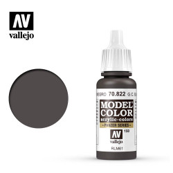 Vallejo 822 Model Colour German Camouflage Black Brown 17ml Paint Dropper Bottle