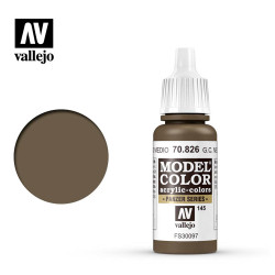 Vallejo 826 Model Colour German Camouflage Medium Brown 17ml Paint Dropper Bottle