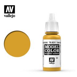Vallejo 831 Model Colour Tan Glaze 17ml Paint Dropper Bottle