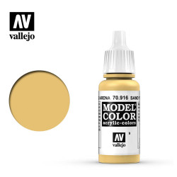 Vallejo 916 Model Colour Sand Yellow 17ml Paint Dropper Bottle