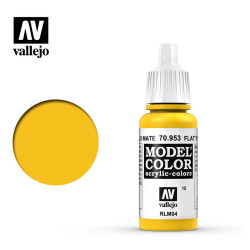 Vallejo 953 Model Colour Flat Yellow 17ml Paint Dropper Bottle