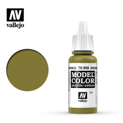 Vallejo 998 Model Colour Bronze 17ml Paint Dropper Bottle