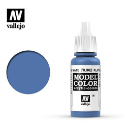Vallejo 962 Model Colour Flat Blue 17ml Paint Dropper Bottle