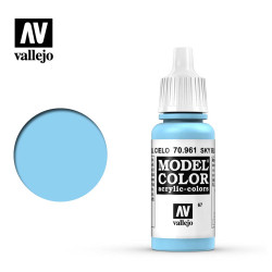 Vallejo 961 Model Colour Sky Blue 17ml Paint Dropper Bottle