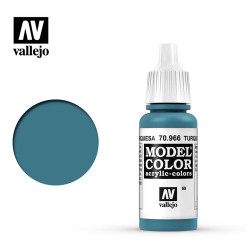 Vallejo 966 Model Colour Turquoise 17ml Paint Dropper Bottle