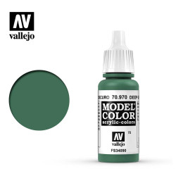 Vallejo 970 Model Colour Deep Green 17ml Paint Dropper Bottle