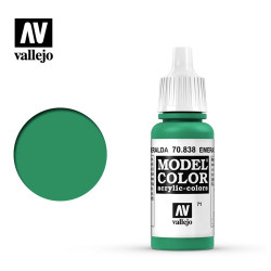 Vallejo 838 Model Colour Emerald Green 17ml Paint Dropper Bottle