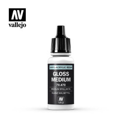 Vallejo 70.470 Glossy Medium 17ml Paint Dropper Bottle