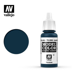Vallejo 899 Model Colour Dark Prussian Blue 17ml Paint Dropper Bottle