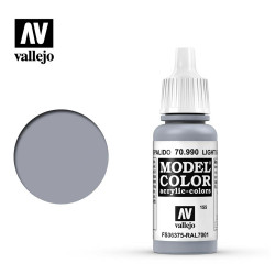 Vallejo 990 Model Colour Light Grey 17ml Paint Dropper Bottle