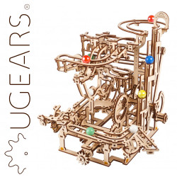 UGEARS 70170 Marble Run Tiered Hoist Mechanical  Wooden Model Kit