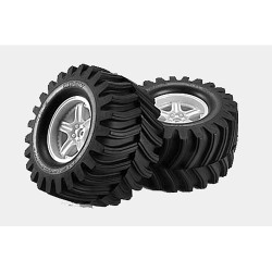 Tamiya 53561 TGM02 DV Lug Tire & Wheel Ylw x2 - RC Hop-ups
