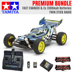 TAMIYA RC 58630 Plasma Edge II TT-02B 1:10 Premium Stick Radio Bundle