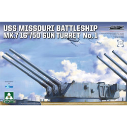 Takom 05015 USS Missouri Mk 7 16"/50 Gun Turret No 1 1:72 Plastic Model Kit