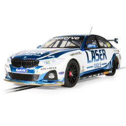 Scalextric C4526 BMW 330e NGTC  - Laser Tools - Jake Hill 2023 1:32 Slot Car