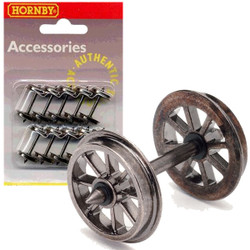 HORNBY R8098 Metal Spoked Wheel Sets Pack Of 10